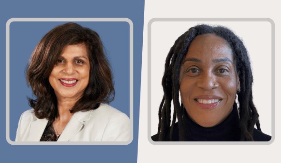 Professor Nona McDuff OBE and Professor Marcia Wilson