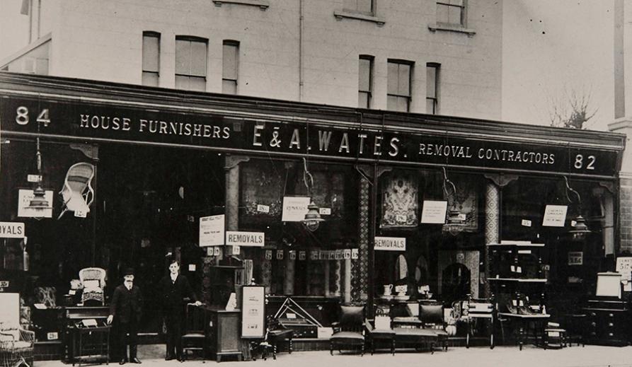 Front of the E & A Wates shop in Streatham