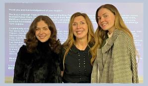 Professor Emma Short with her daughters