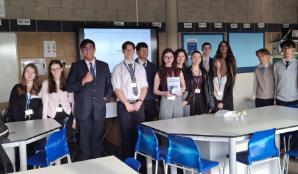 The school students who took part in the first biosecurity workshop.